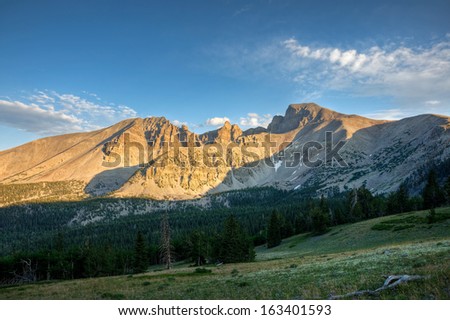 Wheeler Peak stands over Great Basin National Park, Nevada.