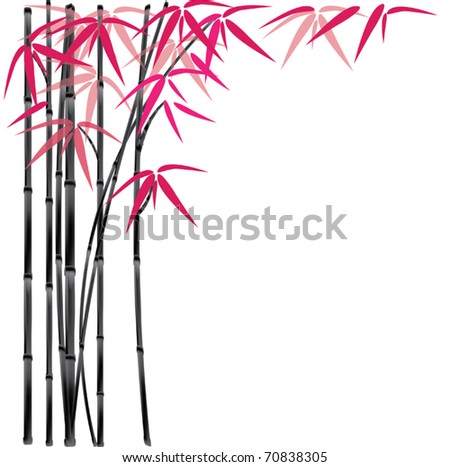 Black Bamboo Background