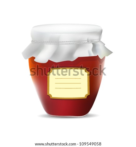 jam jar vector