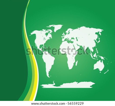 World Map Clip Art. Layout with World map