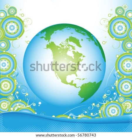 earth globe clip art. stock vector : Earth Globe
