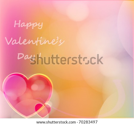 Valentine's Day Holiday Vector Background