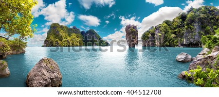 Scenery Thailand sea and island .Adventures and travel concept.Scenic landscape.Seascape