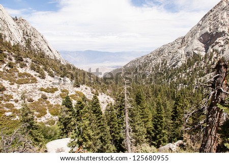 Mount Whitney Trail is a trail that climbs Mount Whitney. It starts at Whitney Portal, 13 miles (21 km) west of the town of Lone Pine, California.