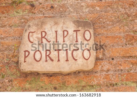 Cryptoporticus built by Nero to connect his Golden House with other imperial palaces on Palatine Hill.