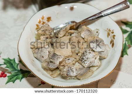 Pickled herring is a delicacy in Europe, and has become a part of Baltic, Nordic, Dutch, German, Polish (Ã?Â??ledzie), Eastern Slavic, Scottish and Jewish cuisine.