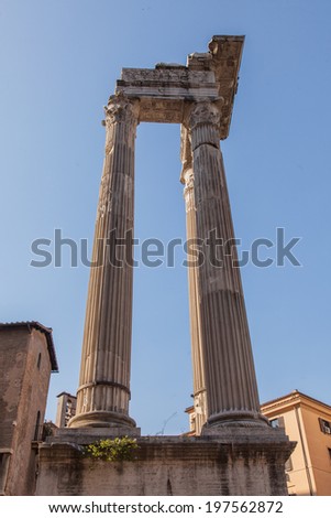 Temple of Apollo Sosianus is a Roman temple dedicated to Apollo in the Campus Martius, next to the Theatre of Marcellus and the Porticus Octaviae, in Rome, Italy.