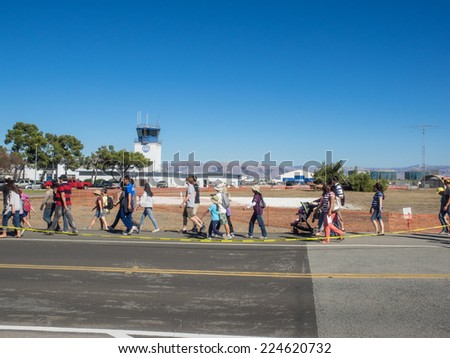 MOUNTAIN VIEW, CA/USA - OCTOBER 18: NASA's Ames Research Center celebrates 75th Anniversary with open house on October 18, 2014.