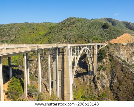 Bixby Creek Bridge is a reinforced concrete open-spandrel arch bridge in Big Sur, California.