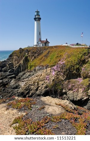 Pigeon Point Light Station is a lighthouse built in 1871 to guide ships on the Pacific coast of California.