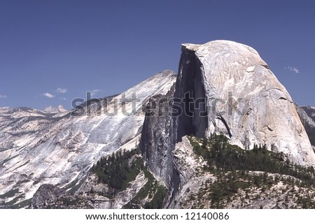 Olmsted Point, located in Yosemite National Park, is a viewing area like Glacier Point that offers an amazing view looking South-West into Yosemite. One is able to see the back side of Half Dome