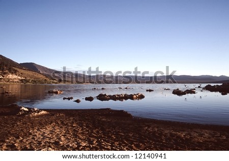 Mono Lake is an alkaline and hypersaline lake in California, United States.