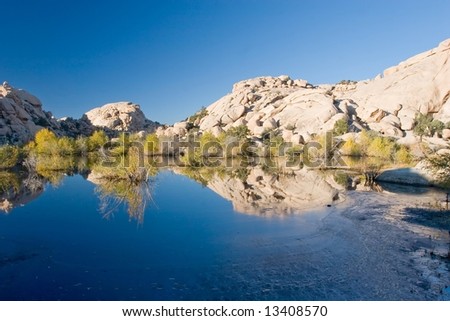 Barker Dam is a water-storage facility located in Joshua Tree National Park in California. The dam was constructed by early cattlemen