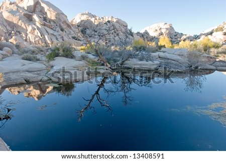 Barker Dam is a water-storage facility located in Joshua Tree National Park in California. The dam was constructed by early cattlemen