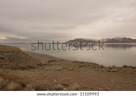 Pyramid Lake is an endorheic salt lake, approximately 188 square miles (487 kmÃ?Â²) in area, in the Great Basin in the northwestern part of the U.S. state of Nevada