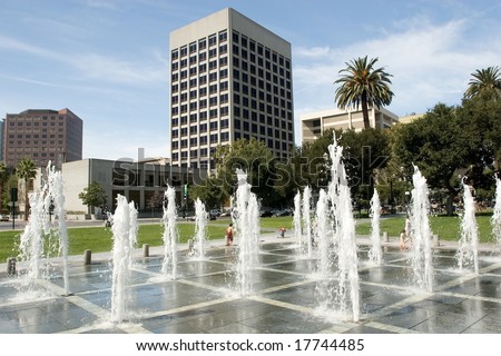 Plaza de Cesar Chavez is a small park in Downtown San Jose, California  freelance qa jobs usa