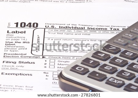 Filling federal individual tax return forms