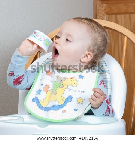 High chair is a piece of furniture used for feeding older babies and younger toddlers.