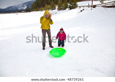 Sled refers to a smaller vehicle  and often one that is pulled by a human or propelled only by gravity.