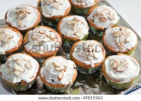Cupcake or fairy cake (the common British term), is a small cake designed to serve one person, frequently baked in a small, thin paper or aluminum cup.