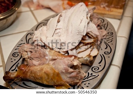 The centerpiece of contemporary Thanksgiving in the United States and Canada is a large meal, generally centered around a large roasted turkey.