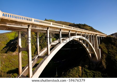 Rocky Creek Bridge is a reinforced concrete open-spandrel  arch bridge in California, built in 1932.