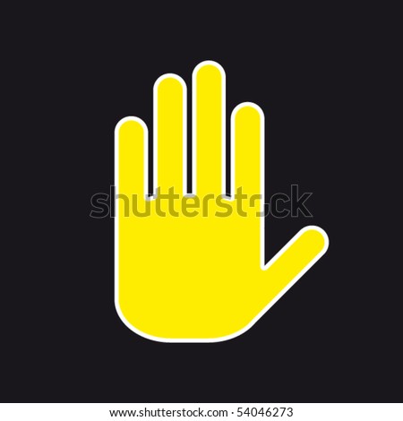 Hand Icon Stock Vector Illustration 54046273 : Shutterstock