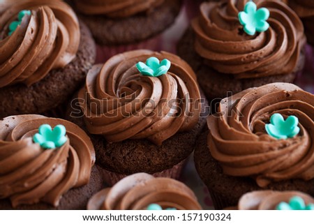Chocolate Cupcake, Set Of Cupcakes
