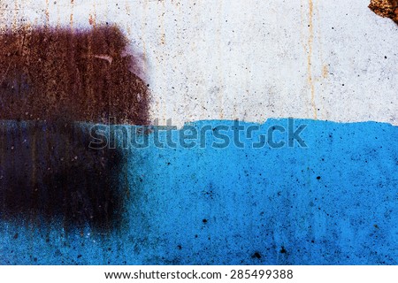 Color painted industrial metal texture with rustic and scratches