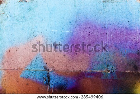 Color painted industrial metal texture with rustic and scratches