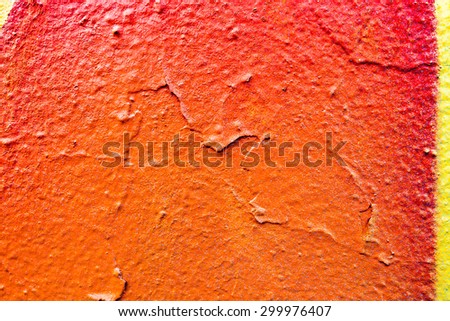 Color painted industrial wall texture with rustic and scratches