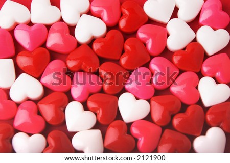 stock photo : Candy Valentine's Hearts