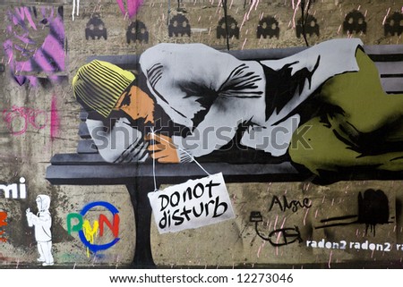 Do not disturb Graffiti