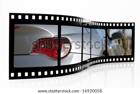 Sports Car Film Strip