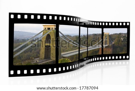 stock photo Clifton Suspension Bridge Film Strip