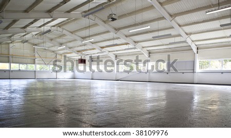 Modern empty warehouse