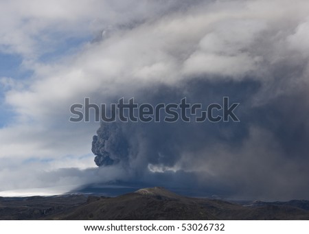 ash from volcano Iceland