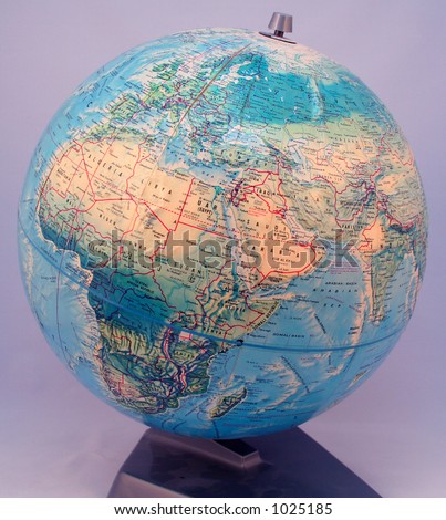 The globe as you might find it in the office space