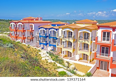 colorful new  appartments in the countryside