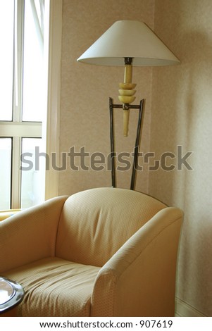 a corner of a hotel room