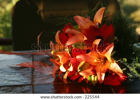 red tiger lily bouquet. Tiger lilly bridal ouquet