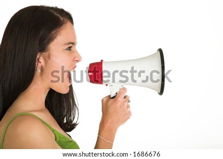 Megaphone Girl