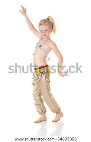 Girl Belly Dancing