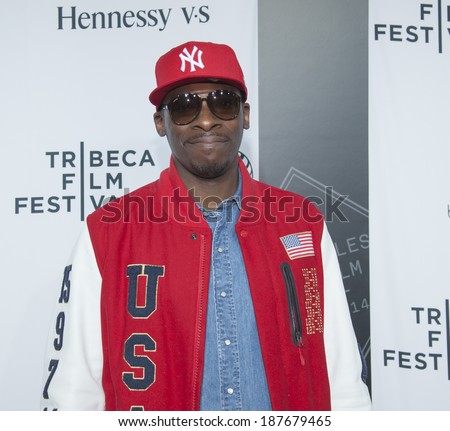 New York, NY, USA - April 16, 2014: Record producer, DJ and rapper Pete Rock attends the 2014 Tribeca Film Festival Opening Night Premiere of 'Time Is Illmatic' at The Beacon Theatre, Manhattan