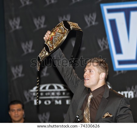 NEW YORK, NY - MARCH 30: WWE Superstar The Miz attends the WrestleMania XXVII press conference at Hard Rock Cafe New York on March 30, 2011 in New York City.