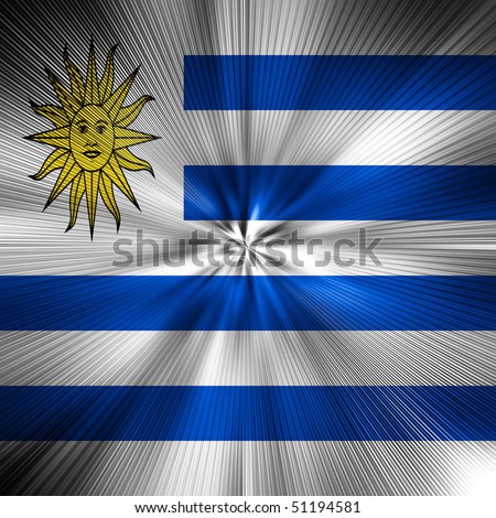Uruguay flag Energy Warp