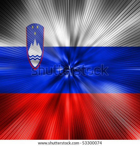 Slovenia flag Energy Warp