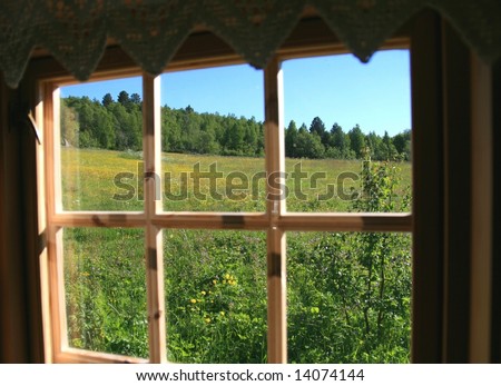 View from cottage window