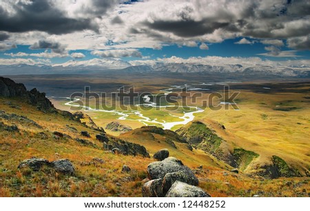 Mountain landscape, Plateau Ukok