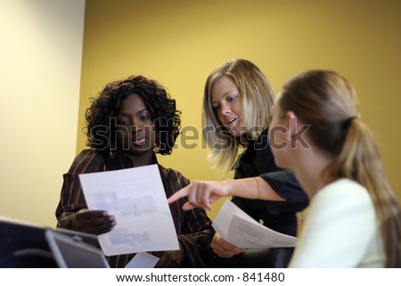 Group of young professionals in a meeting